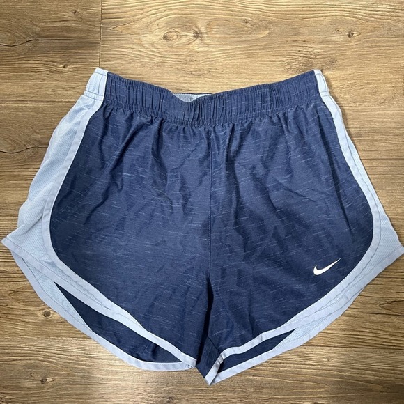 Nike Pants - Nike Athletic Dri-Fit Mid Rise Lined Running Shorts Blue Women’s Size S